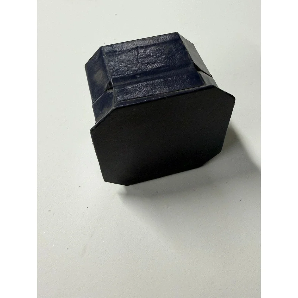Vintage Bailey Banks & Biddle Navy Blue Octagon Leatherette Ring Box